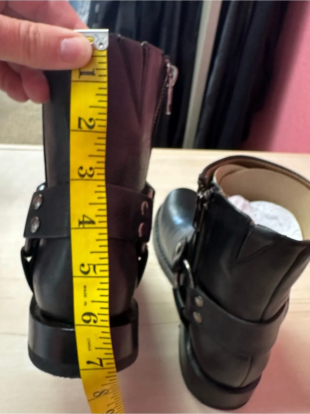 FRYE Black Harness Ankle Boots NIB